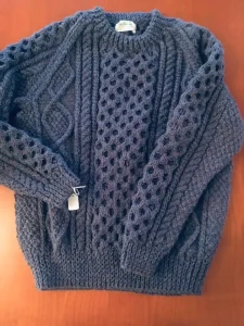 Aran knit sweaters in Galway
