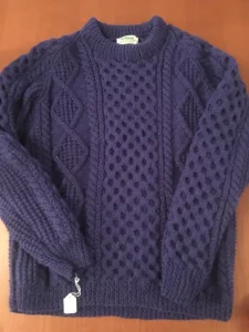 handknitted aran jumper